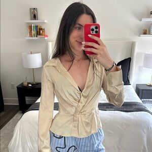 Reformation Silk Blouse